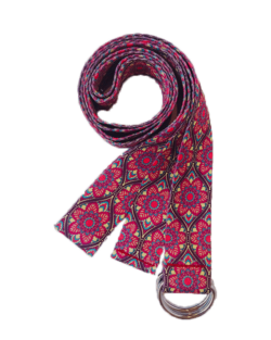 Yoga-Straps-maroon-mandala