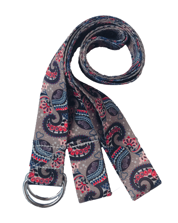 Yoga-straps-Paisley-brown
