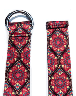 Yoga-straps-maroon-mandala-1