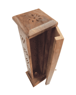 Incense-tower-holder-wooden--leaf-south-africa-yoga-gangeya