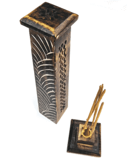 Incense-tower-holder-wooden-south-africa-yoga-gangeya-2