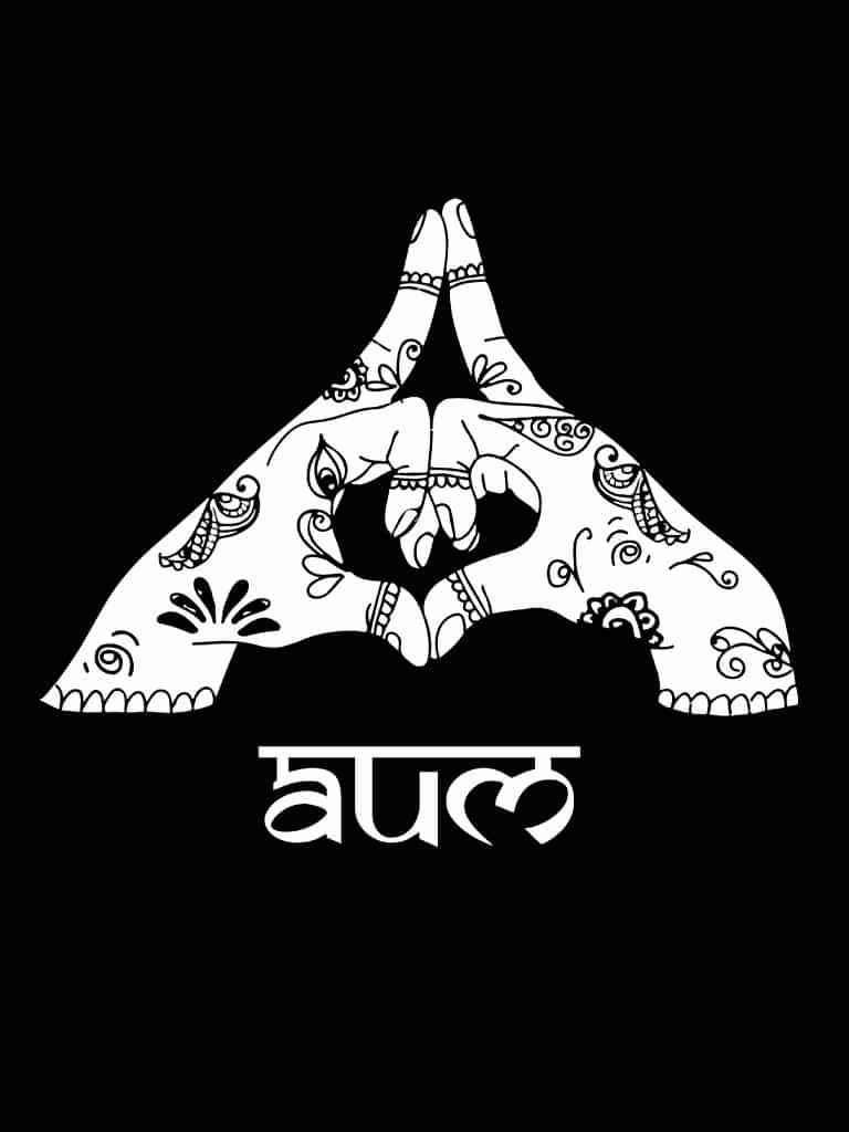 black ladies T shirt 100% cotton alternative unique Yoga Gangeya south africa AUM Kalesvara Mudra