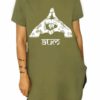 Green ladies T shirt 100% cotton alternative unique Yoga Gangeya south africa AUM