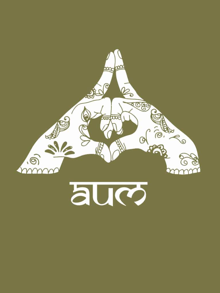 Green ladies T shirt 100% cotton alternative unique Yoga Gangeya south africa AUM mudra