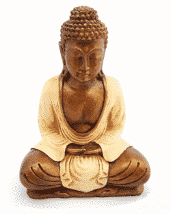 Resin-Buddha-Meditation-cream-20cm-Yoga-Gangeya
