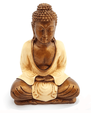 Resin-Buddha-Meditation-cream-20cm-Yoga-Gangeya