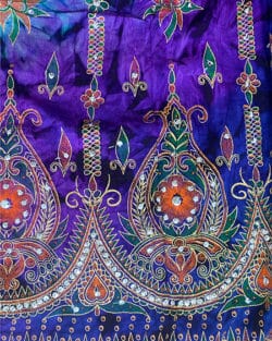 Green-purple-Bohemian-Skirt-Yoga-Gangeya-South-Africa-detail