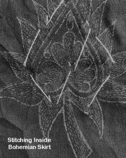 Black-Bohemian-Skirt--2-Yoga-Gangeya-South-Africa stitching