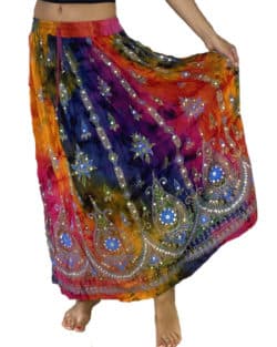 pink-yellow-Bohemian-Skirt-Yoga-Gangeya-South-Africa