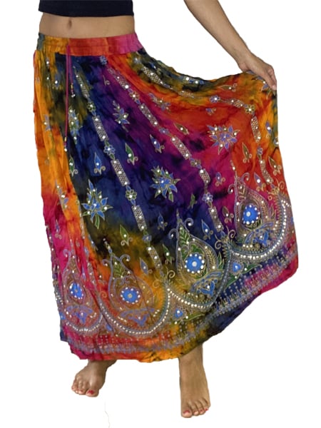 pink-yellow-Bohemian-Skirt-Yoga-Gangeya-South-Africa