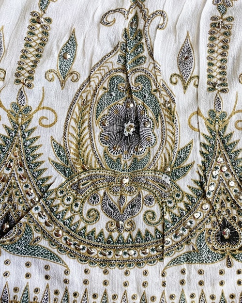 Bohemian Skirt White detail south africa