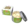 white sage smudge candle with soy wax and gemstones yoga gangeya south africa